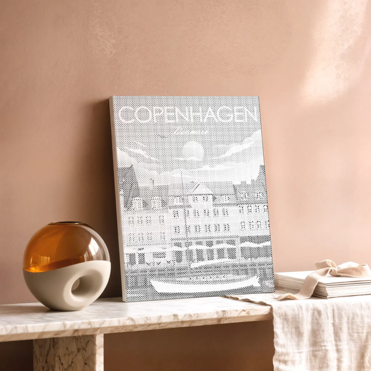 Copenhagen Nyhavn | Dot Painting Kit som færdigt mal med prikker motiv