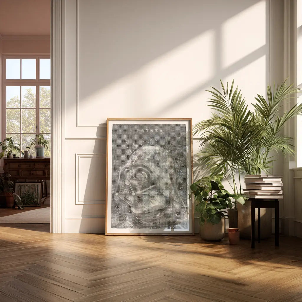 Darth Vader | Dot Painting Kit som færdigt mal med prikker motiv