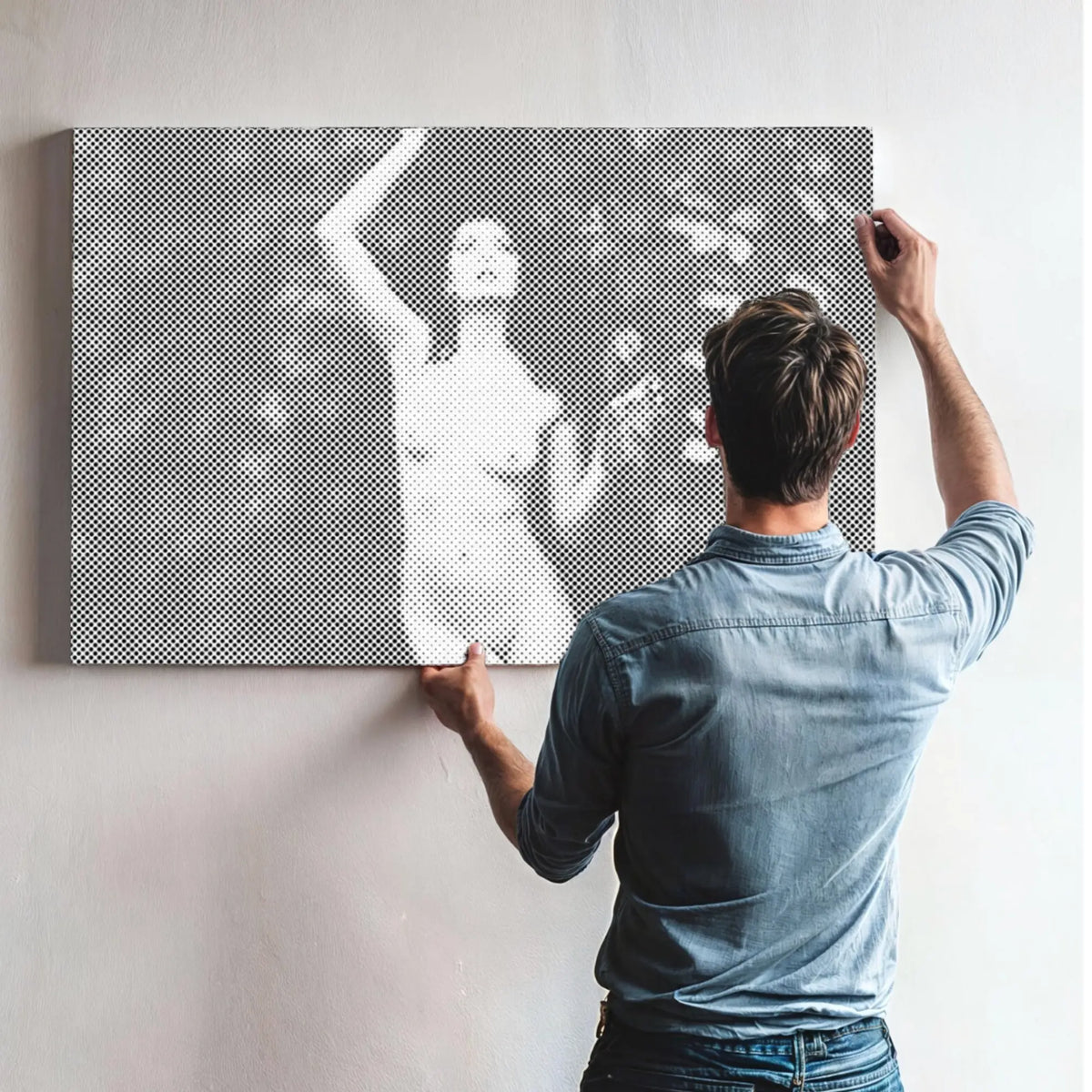 Woman in Nature | Dot Painting Kit som færdigt mal med prikker motiv