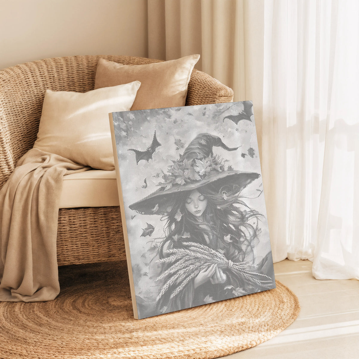 Harvest Witch | Dot Painting Kit som færdigt mal med prikker motiv