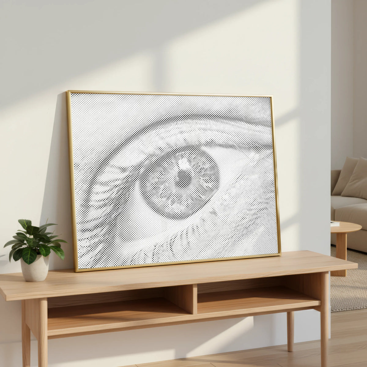 Human Eye | Dot Painting Kit som færdigt mal med prikker motiv