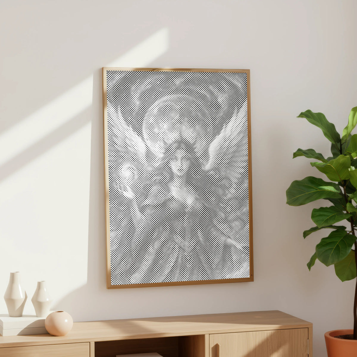 Light Angel | Dot Painting Kit som færdigt mal med prikker motiv