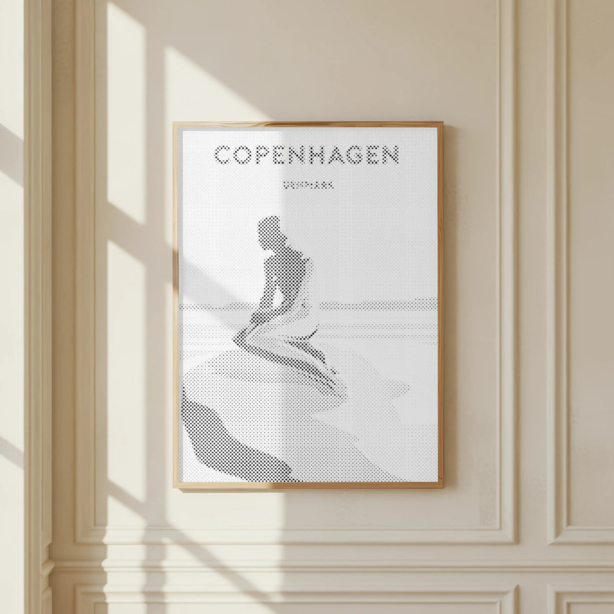 Little Mermaid Copenhagen | Dot Painting Kit som færdigt mal med prikker motiv