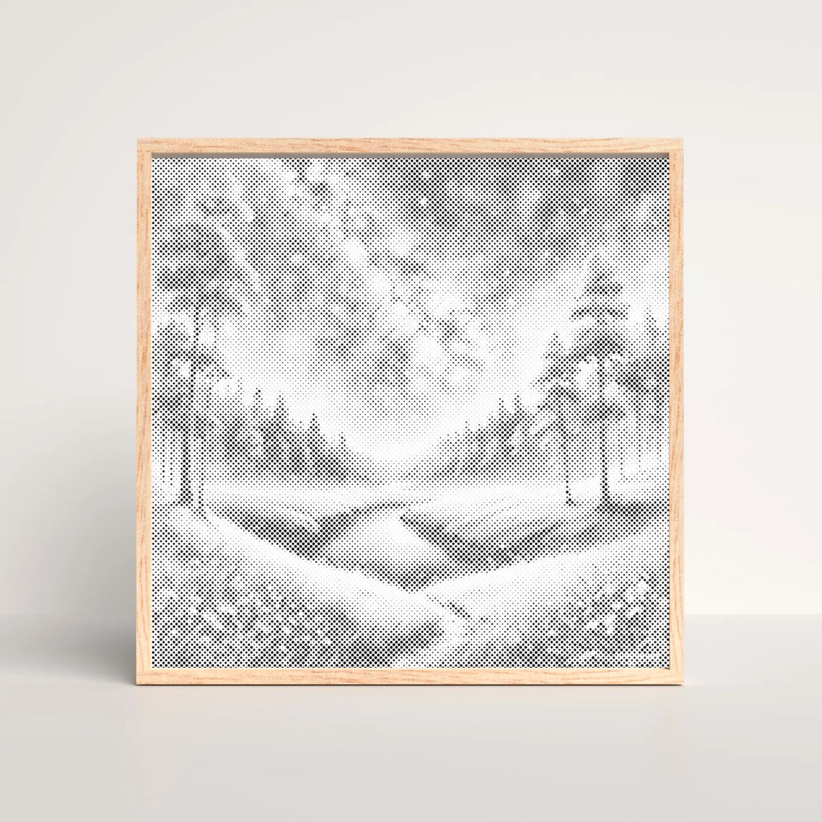 Night Landscape | Dot Painting Kit som færdigt mal med prikker motiv