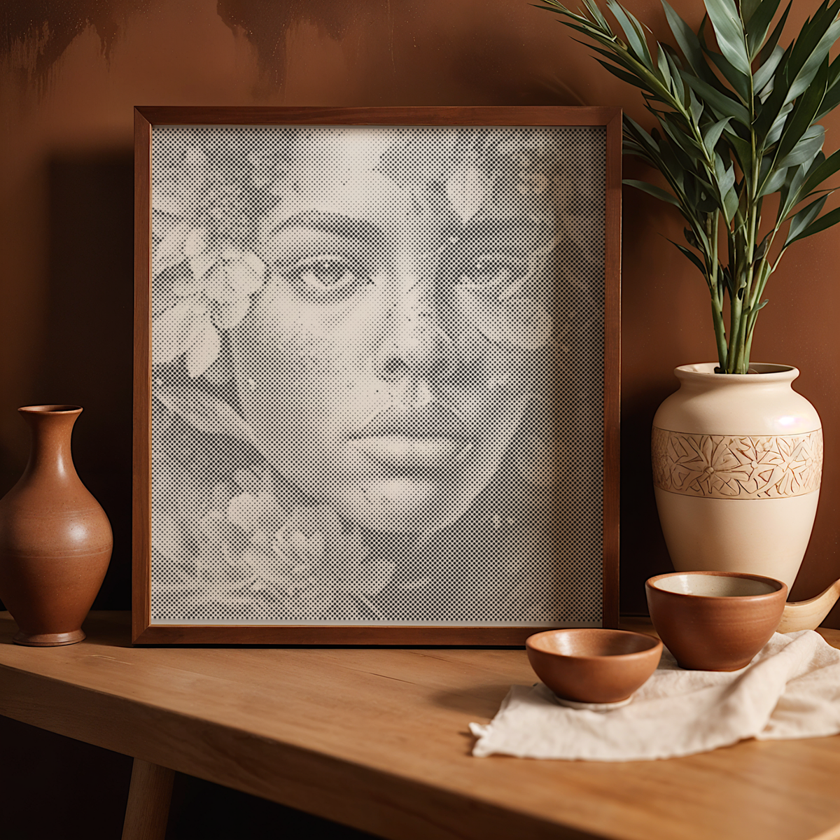 Sensual Woman | Dot Painting Kit som færdigt mal med prikker motiv