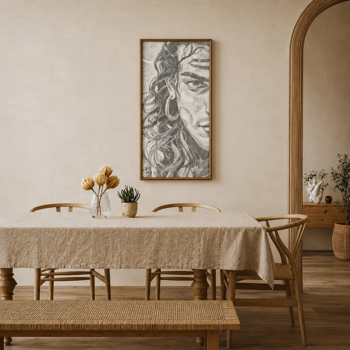 Shiva Hindu God | Dot Painting Kit som færdigt mal med prikker motiv