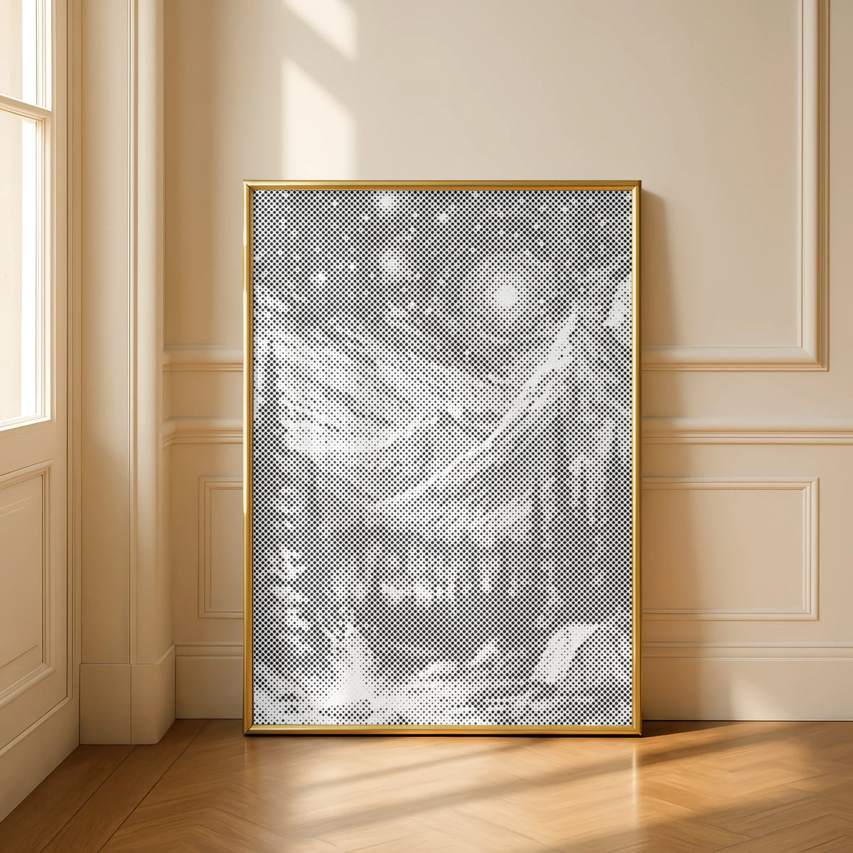 Starry Sky by the Campfire | Dot Painting Kit som færdigt mal med prikker motiv