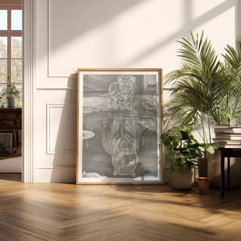 The Tiger Within | Dot Painting Kit som færdigt mal med prikker motiv