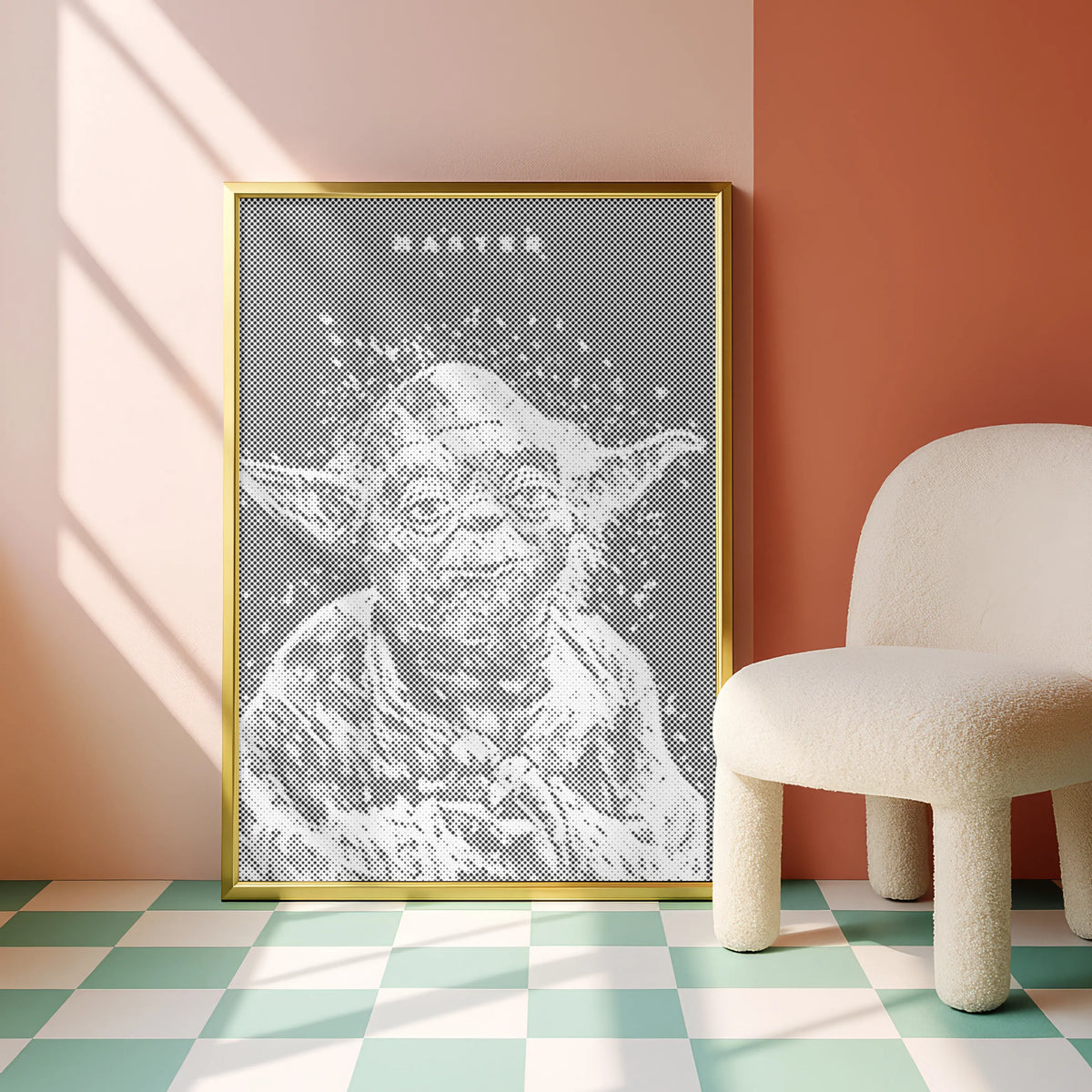 The Quiet Master | Dot Painting Kit som færdigt mal med prikker motiv